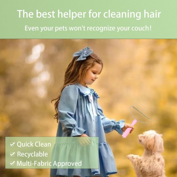Dog Cat Hair Remover,Carpet Rake for Pet Hair Removal Tool,Carpet Rake,Lint Brush,Lint Shaver for Carpets, Car Mat,Couch,Pet Bed,Furniture & Rug-Pink
